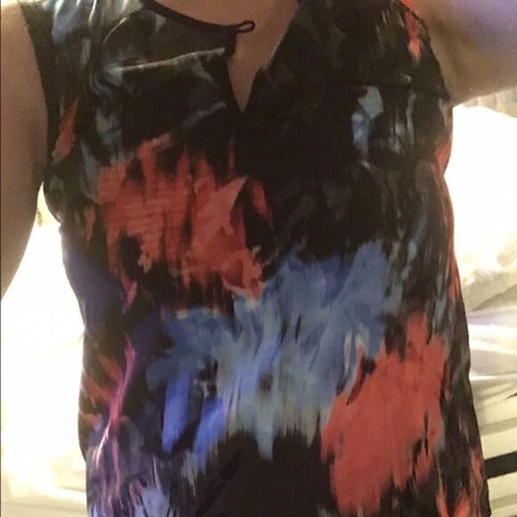 J.crew silk watercolor top - nwot Sz 0 - Picture 2 of 2